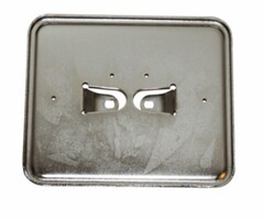 houder kentekenplaat liggend metaal (NL) chroom