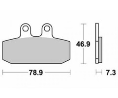 remblokset sbs voor leonardo 125/150cc 108hf