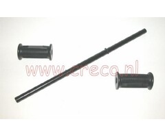 voetsteunbeugel + rubber zwart puch maxi