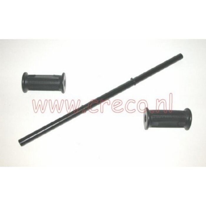 voetsteunbeugel + rubber zwart puch maxi