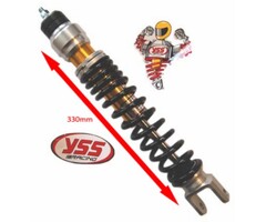 schokbreker yss gasgevuld E-serie achter 310mm zwart/goud zip 2t , zip2000sp