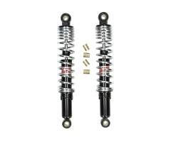 schokbrekerset yss pro-x serie 320mm zwart/chroom camino, puch maxi, tomos