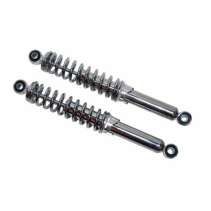 schokbrekerset DMP verstelbaar 320mm chroom camino, citta, puch maxi, tomos