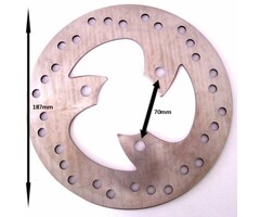 remschijf DMP voor 190mm speedfight, aerox, buxy, cpi, f12, f15, mojito, neo, nrg, rally, speedake, sr alle mod., sr factory, tgb, typhoon, viva