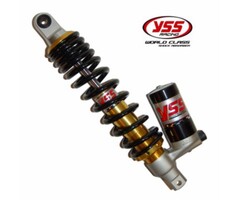YSS schokbreker yss + gastank g-serie 280mm zwart/goud minarelli, peugeot