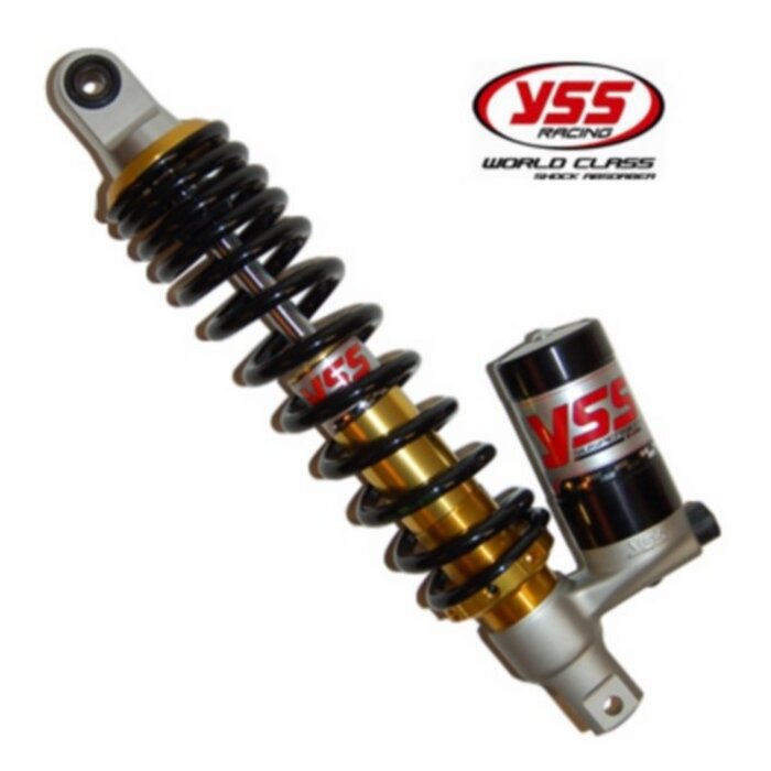 YSS Schokbreker YSS + gastank G-serie 280mm zwart/goud minarelli, peugeot