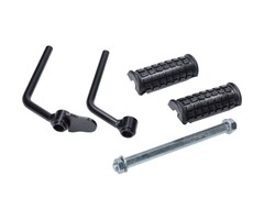 voetsteunbeugel + rubbers (made in EU) zwart puch maxi, macho