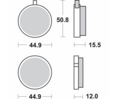 remblokset sbs rond voor fs1, rd-m 500hf