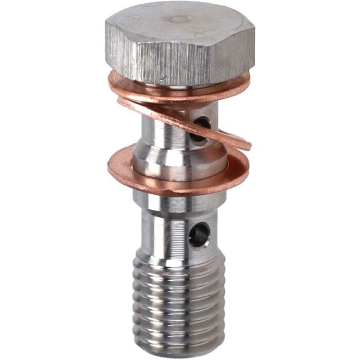 banjoboutset dubbel remhendel/remklauw m10x1.25 lang 38mm