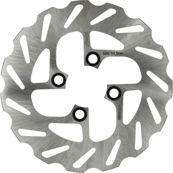 remschijf polini wave 4-gaats 200mm bw spy, bws, mbk booster 175.0059