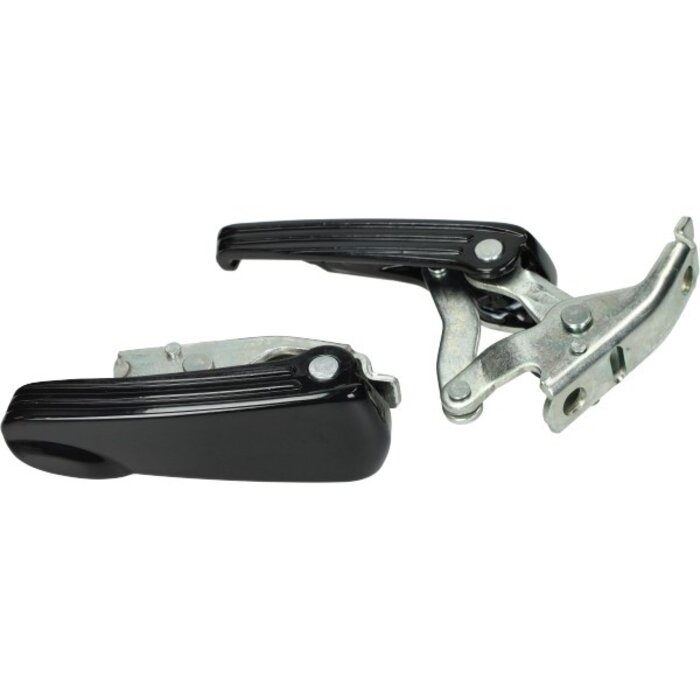 duo-voetsteunset Vespa zwart glans gts 125cc, gts 250cc, gts super 300cc