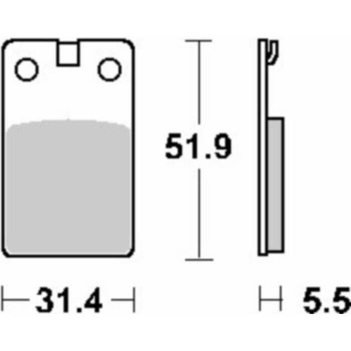 remblokset sbs voor crosser, f12 ac, f15, red rose, zundapp 132hf=op=op