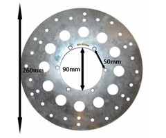 remschijf 260x90x4 voor 260mm gilera smt/r , senda, senda drd, senda x-treme, sr50, sx, gpr, rx