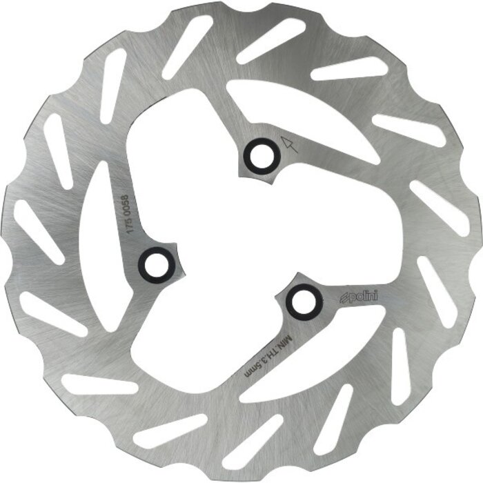 remschijf polini wave 3-gaats 220mm aerox, jog, mbk booster, mbk nitro 175.0058