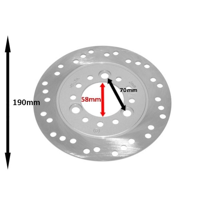 remschijf Benzhou origineel voor 190mm china lx/napoli, china retro/torino, china vespa S, sco china 4t 40200001bz