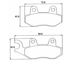 remblokset sbs voor cello/allo, fiddle, fiddle 2, jet, orbit, symphony, tgb, tweet, xpro 140hf