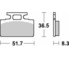 remblokset sbs voor agm Goccia GEV1000, mio, tonik, yup 110hf