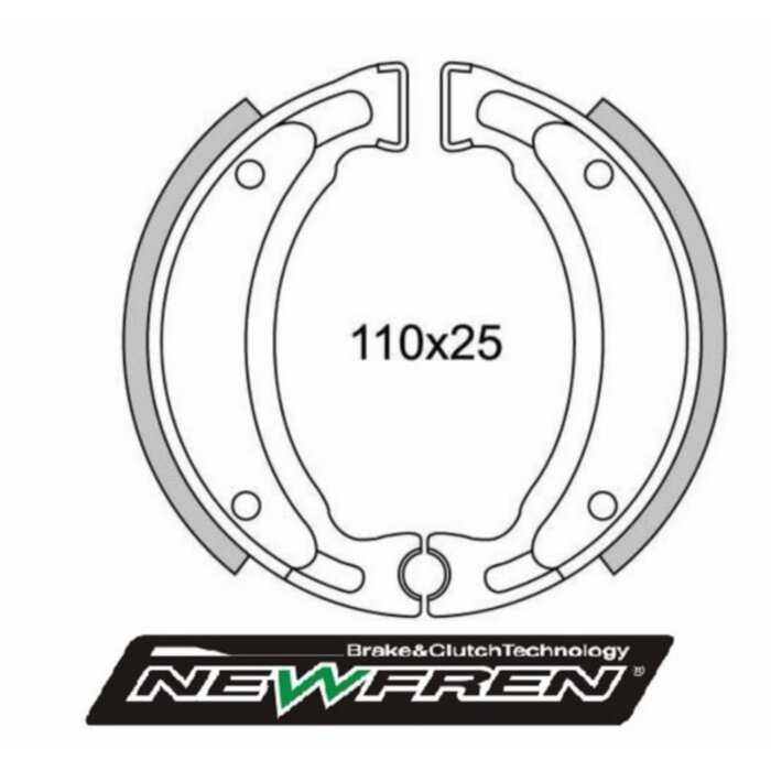 remsegmentset newfren bws, mbk booster, cpi, dt50r, f12r ac, generic, neo gf1200