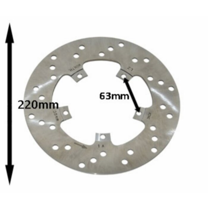 remschijf Piaggio origineel 220mm fly new 2012 666761