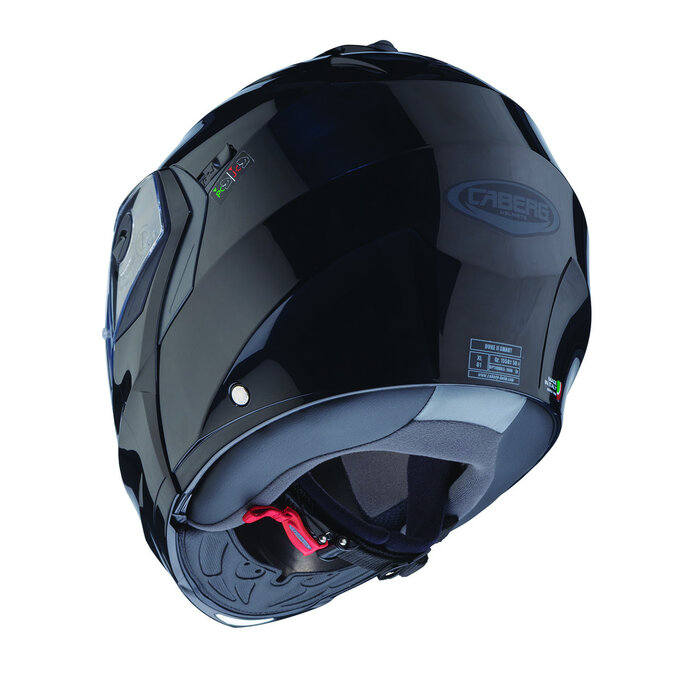 Caberg Caberg Duke X Systeemhelm - Zwart – Flip‑Up Helm met Pinlock Anti‑Fog Vizier en Zonneklep – ECE 22.06 P/J – Intercom Ready