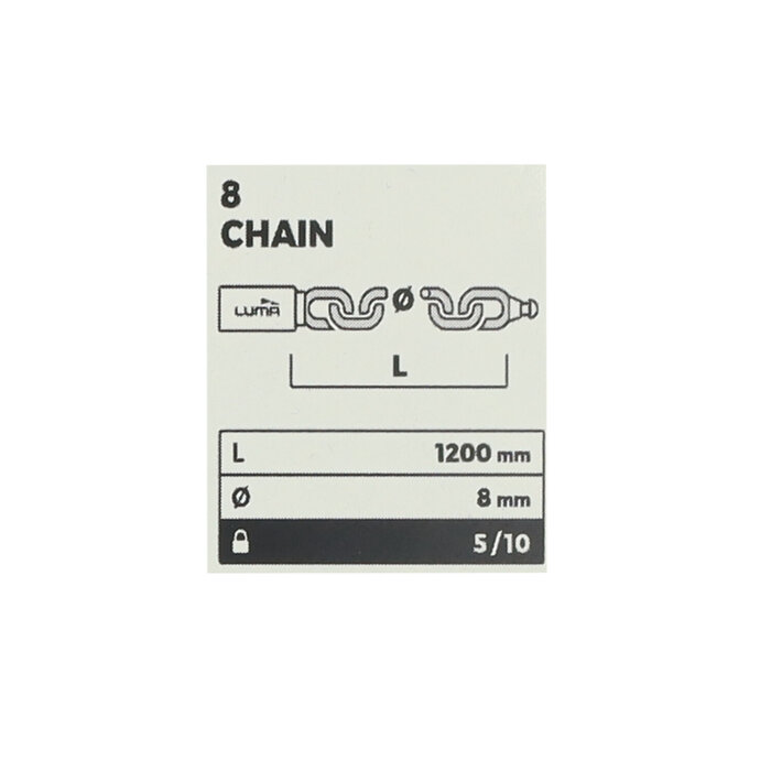 LUMA Luma Fiets/scooterslot 120cm automatisch slot