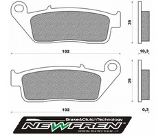 remblokset newfren sh 125/150, x-max 125cc, x-max 250cc, x-max 300, downtown 300, grand dink, silver wing 400cc, xciting 500, x-max 400cc fd0406