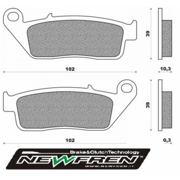 remblokset newfren sh 125/150, x-max 125cc, x-max 250cc, x-max 300, downtown 300, grand dink, silver wing 400cc, xciting 500, x-max 400cc fd0406