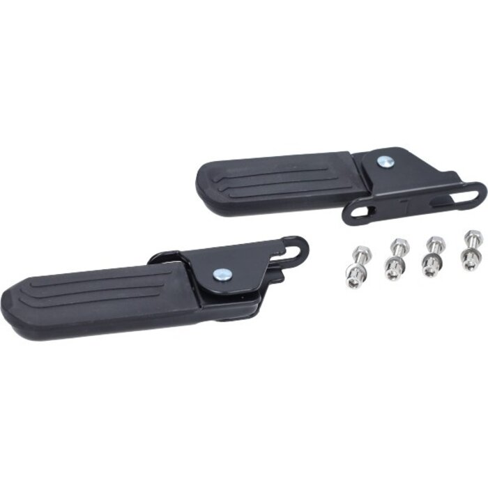 duo-voetsteunset uitklapbaar 2-gaats montage V8 - V20 fatbike