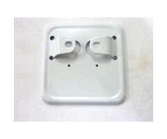 houder verzekeringsplaat metaal oldtimer wit