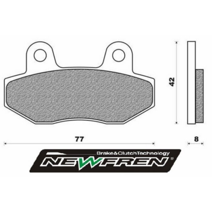 remblokset newfren voor agm VX50, china lx/napoli, gts toscana, mbx, nsr, speedfight 3, vx50 fd0358