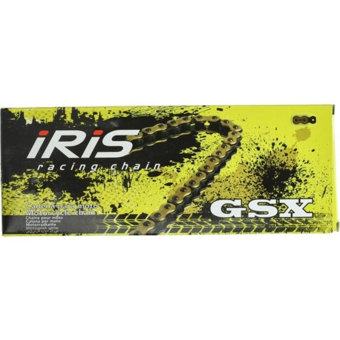 ketting iris 420-1/4 gsx 128sch goud
