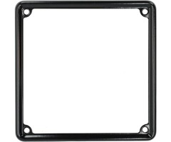 rand kentekenplaat metaal 170x170mm vespa classic zwart