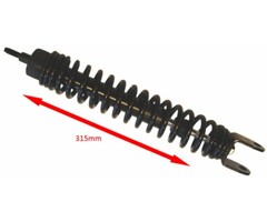 schokbreker (moer natrekken) 310mm zwart fly, lxv, vespa lx, vespa S, zip2000, zip2000sp