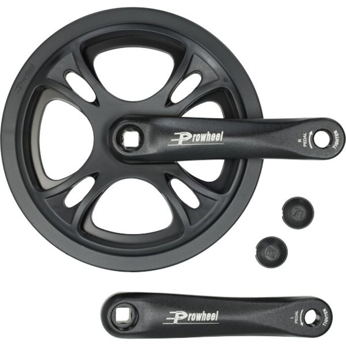 crank trapas set L+R + tandwiel 48t - V20 PRO zwart fatbike