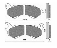 remblokset newfren elect cargo agility 125, honda nsc50r, nsc 50, pcx 125, pcx 150, peop one 125, django, vision 4t 2012 fd0467