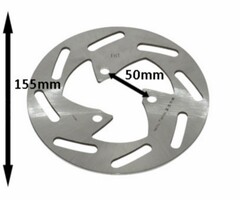 remschijf Peugeot origineel 10 inch voor 155mm ludix snake, ludix trend 764480