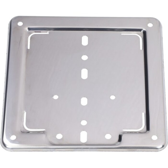 houder kentekenplaat metaal vespa classic 170x170mm chroom