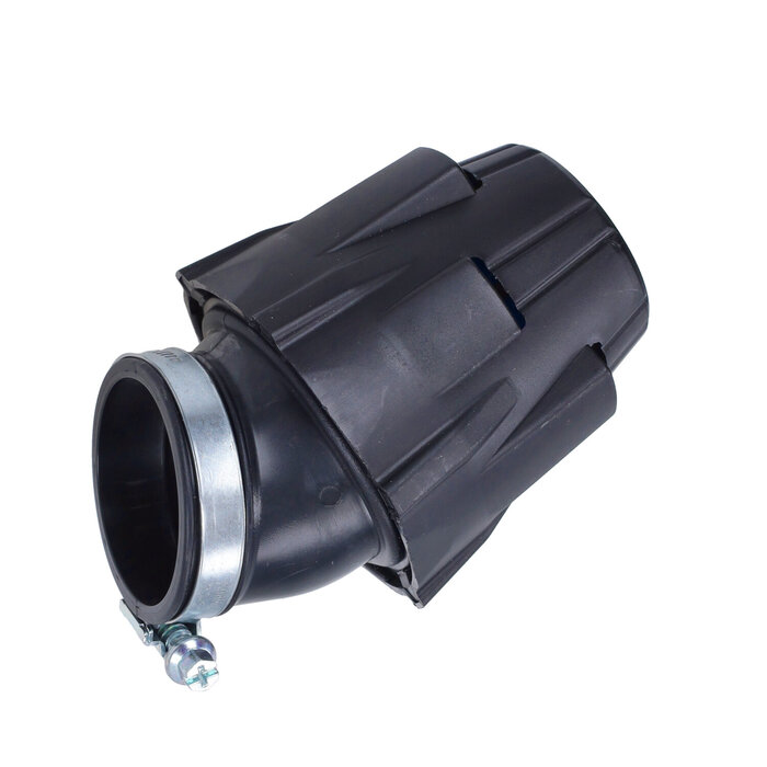 Polini Powerfilter 46mm Schuin 30° – Luchtfilter Scooter / Carburateur – Zwart
