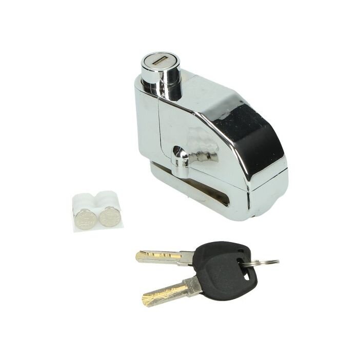 Piag orig Piaggio Origineel Schijfremslot met Alarm 5.5mm – Vespa / Piaggio Scooterslot met Bewegingssensor – 110dB – Inclusief Batterij