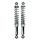 Schokbrekerset DMP verstelbaar 320mm Chroom camino, citta, puch maxi, tomos