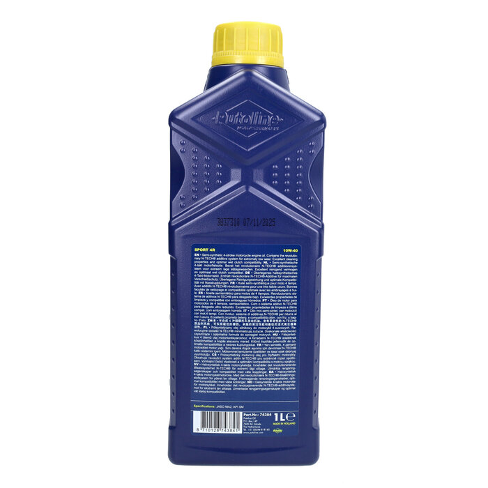 Putoline Putoline - Motorolie - 10W40 sport 4R - 1L fles