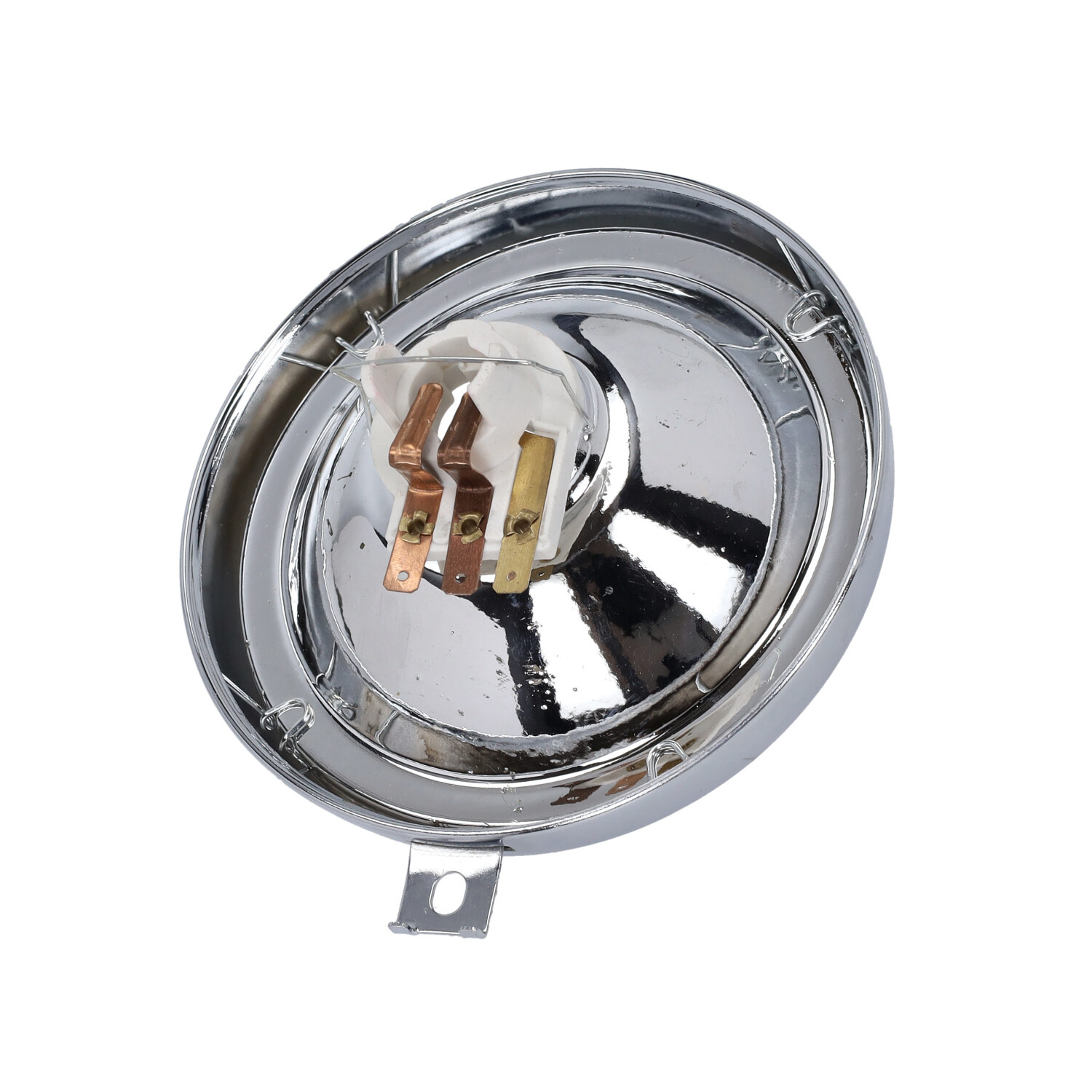 MERKLOOS Koplamp rond maxi/puch zwart