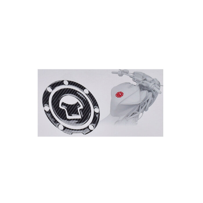 Sticker Lampa Tankdop Carbon - Honda - 7 gaats