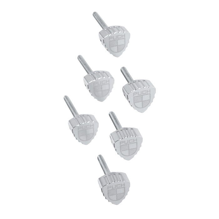 boutset Fast Arrow Pro zijscherm cnc + logo aluminium 6 stuks puch maxi