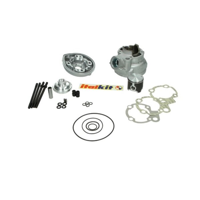 cilinder met kop Italkit aluminium nikasil Gilardoni 74cc minarelli am6 ck.44.761.gr2