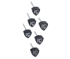 boutset Fast Arrow Pro zijscherm cnc + logo zwart 6 stuks puch maxi