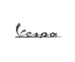 embleem chroom Piaggio origineel woord [vespa] Euro-5/5+ vespa elettrica, sprint, primavera 2h004256