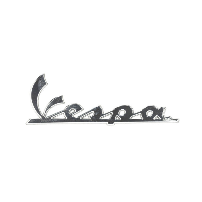 embleem chroom Piaggio origineel woord [vespa] Euro-5/5+ vespa elettrica, sprint, primavera 2h004256