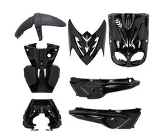 plaatwerkset 2005-2012 yamaha zwart glans 7-delig mbk stunt, slider
