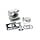 cilinder malossi 4-kleps 67mm dragster, italjet 3115326